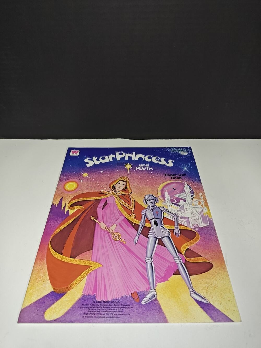Vintage 1979 Whitman Star Princess and Pluta Kids Paper Doll Book Unused
